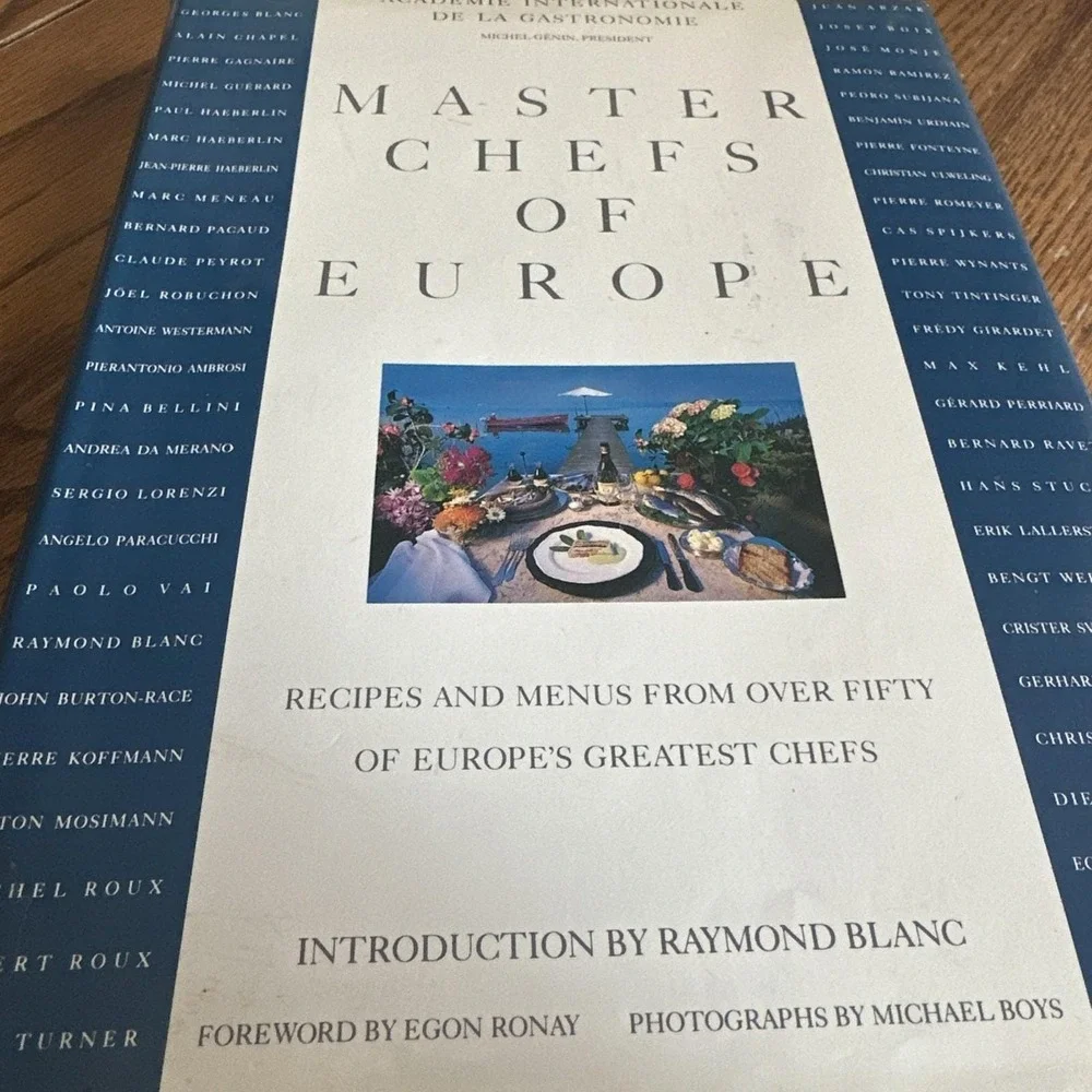 Master Chefs of Europe Cookbook Recipes Europe's Greatest Chefs Signed Vintage‎